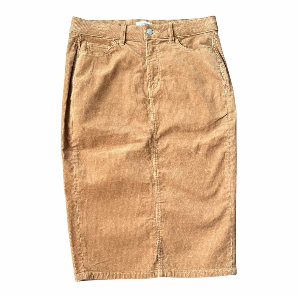 Esprit Camel Corduroy Pencil Skirt Size 27
